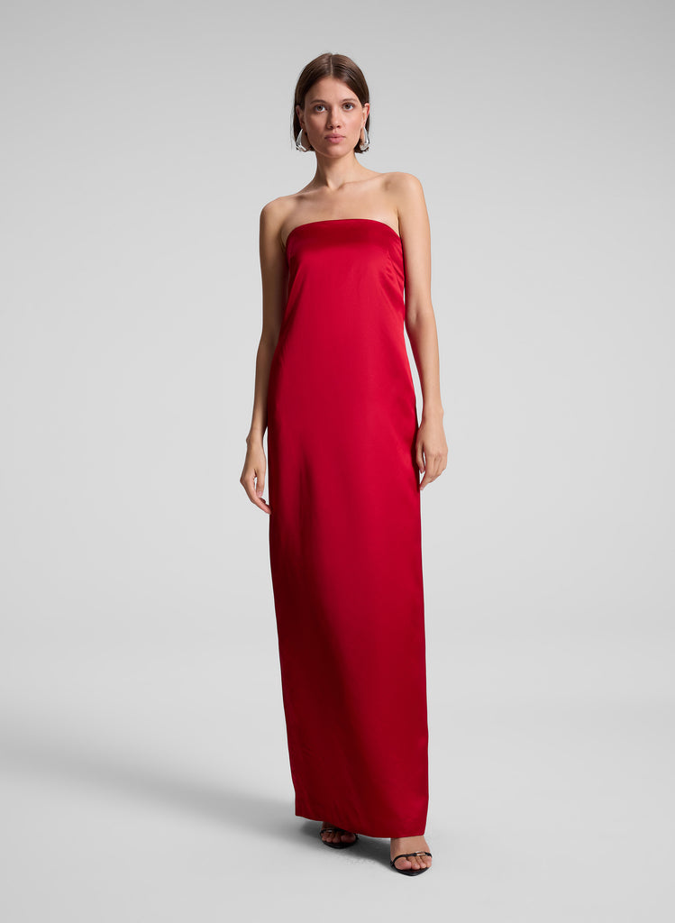 A.L.C. Ani Strapless Satin Gown | ALCltd.com 