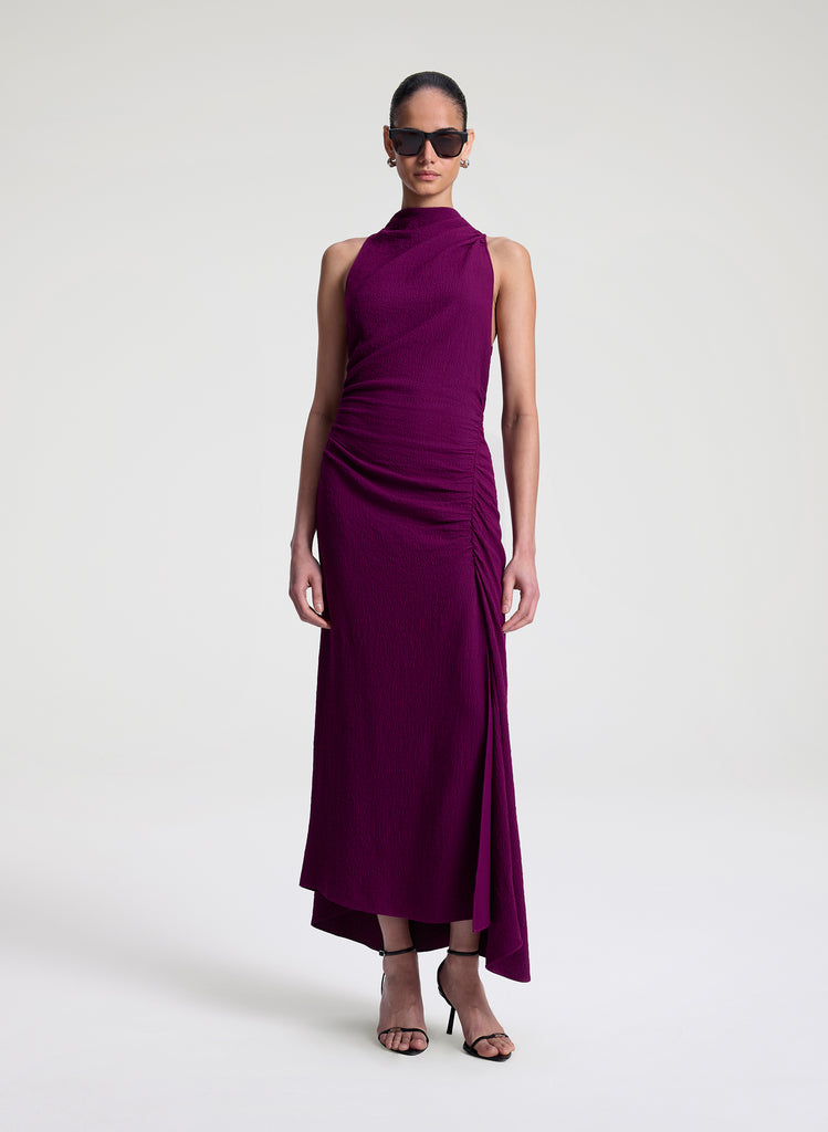 A.L.C. Inez Textured Midi Dress | ALCltd.com