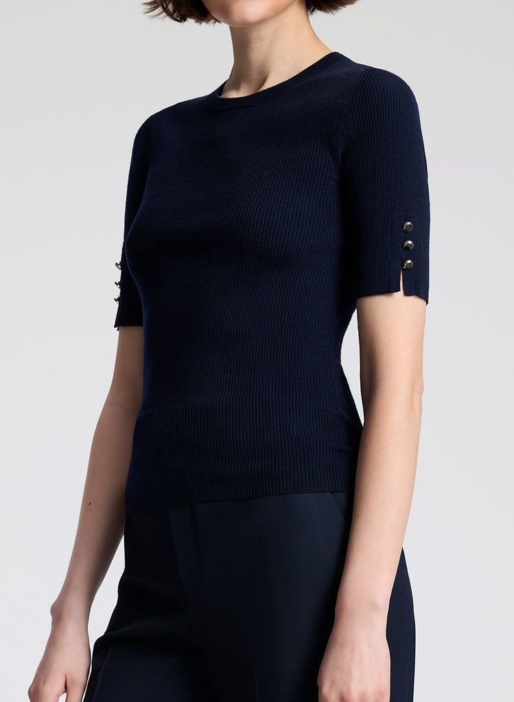 A.L.C. Josie Knit Merino Top | ALCltd.com