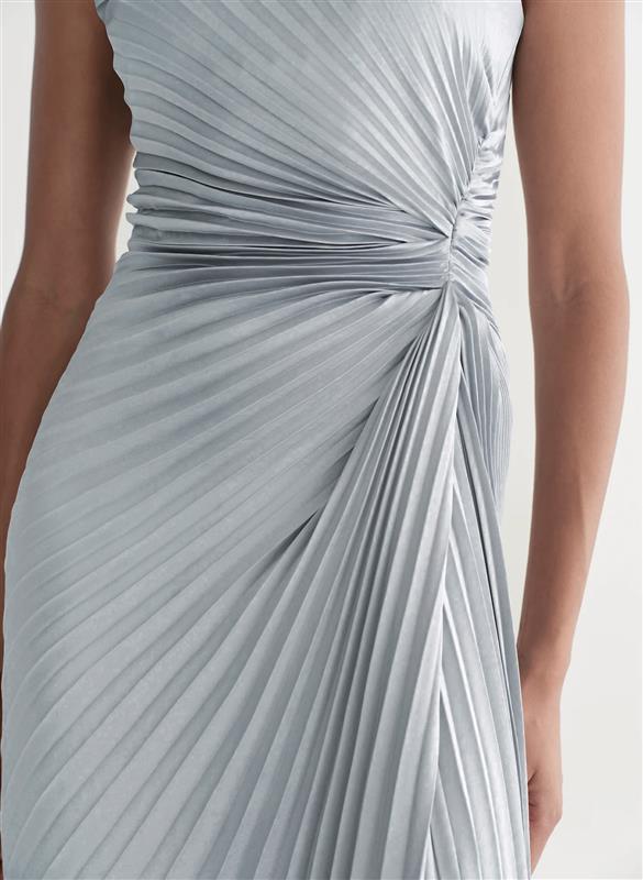 A.L.C. Women's Layla Strapless Pleated Gown in Steel Blue, Size 0 A.L.C. Women's Layla Strapless Pleated Gown in Steel Blue, Size 0