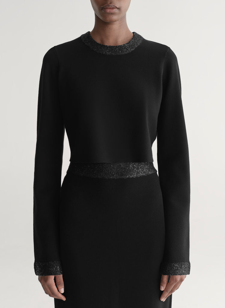 Marley Sequin Compact Knit Top | ALC LTD
