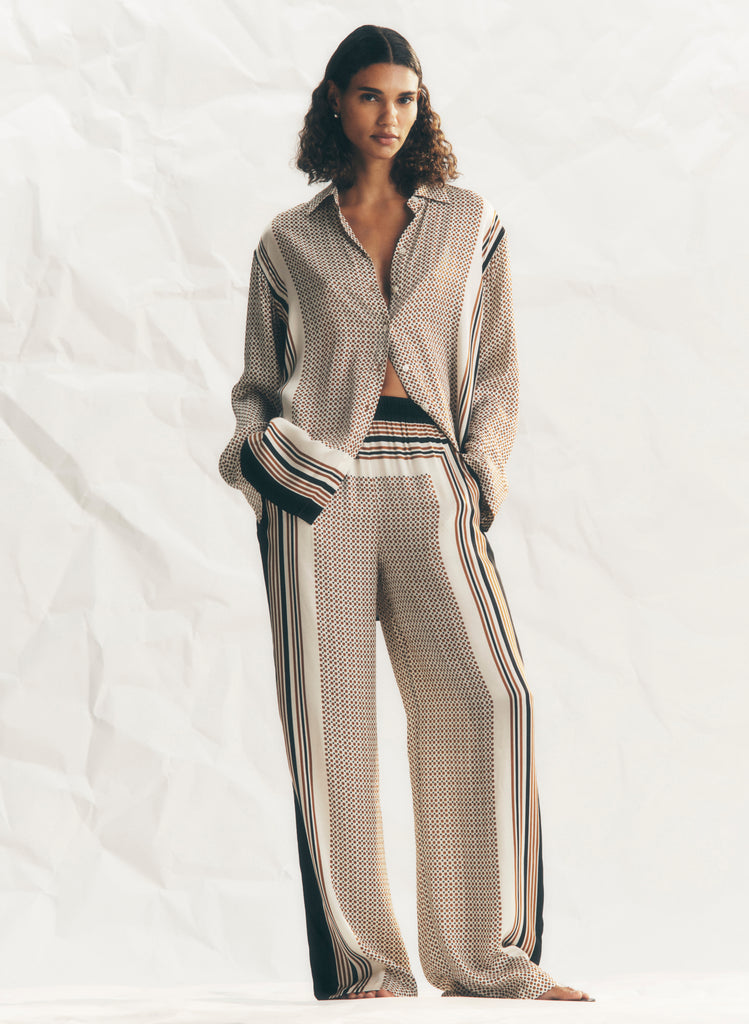 Tyler Scarf Print Pant | ALC LTD