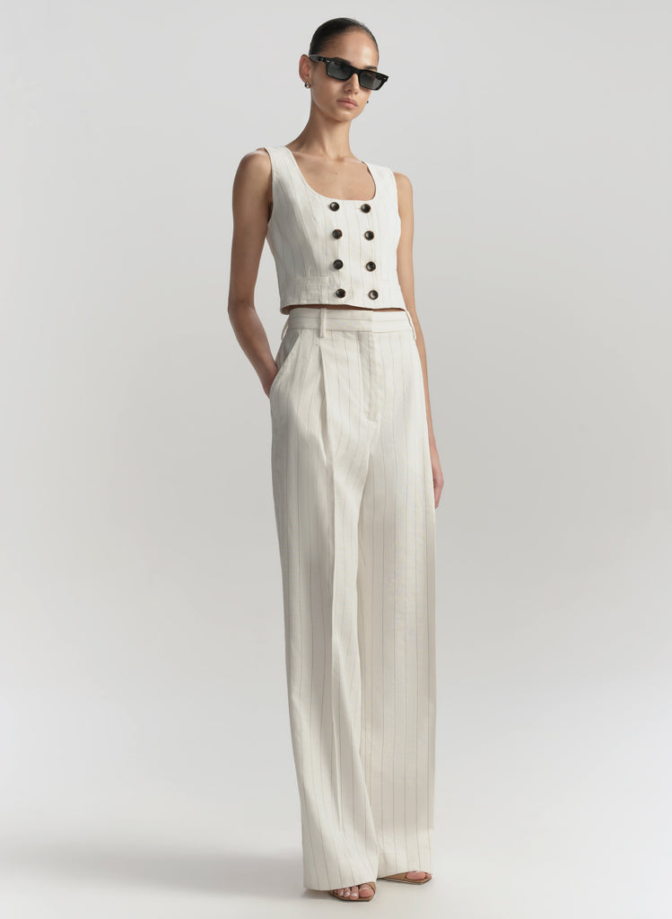 Winston Linen Pinstripe Pant | ALC LTD
