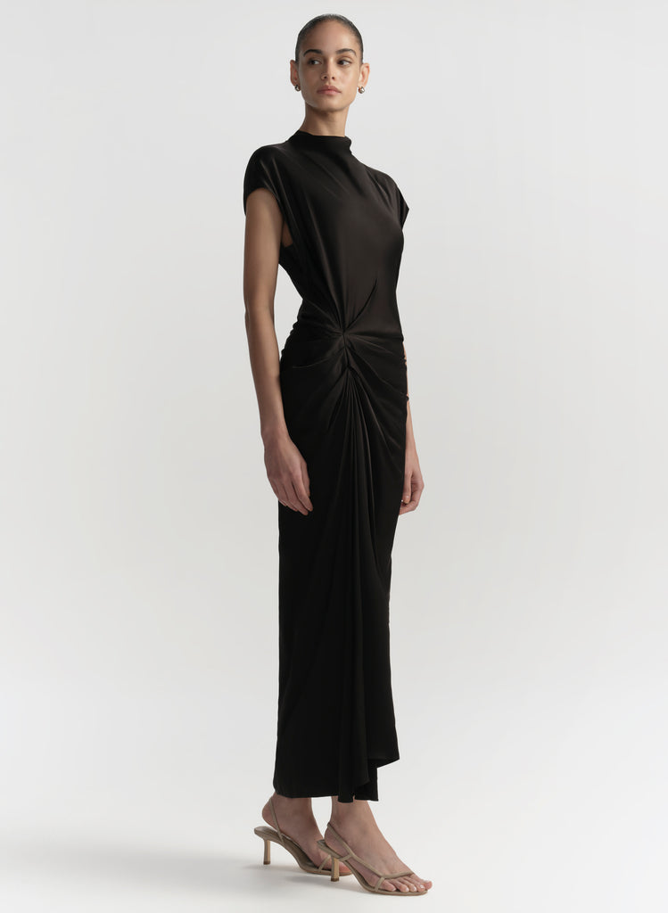 alma sequin white dress in black Alma Dress S