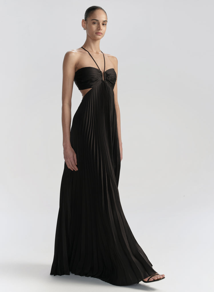 A.L.C. Women's Moira Cutout Halter Dress - Black