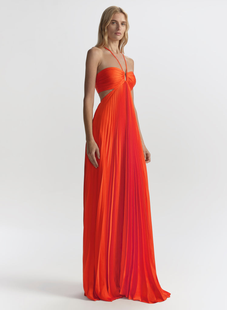 Moira Pleated Maxi Dress | ALC LTD