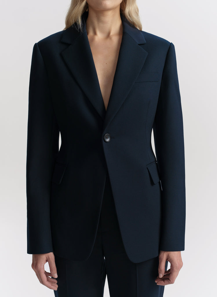 navy blue dress jacket womens Women's Navy Suit Separates Jacket – Karako Suits