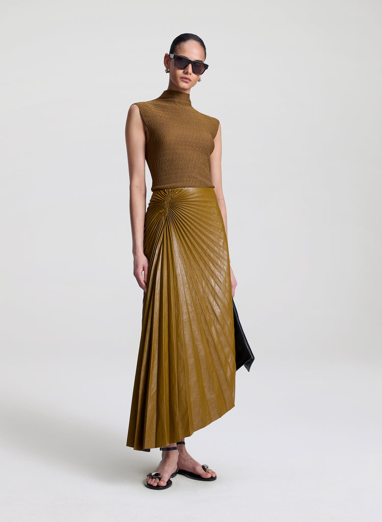 Tracy Vegan Leather Skirt
