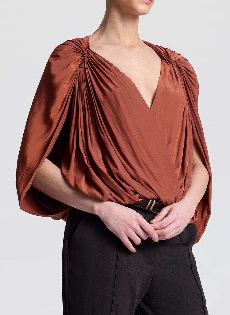 A.L.C. Vivian Caped Top | ALCltd.com