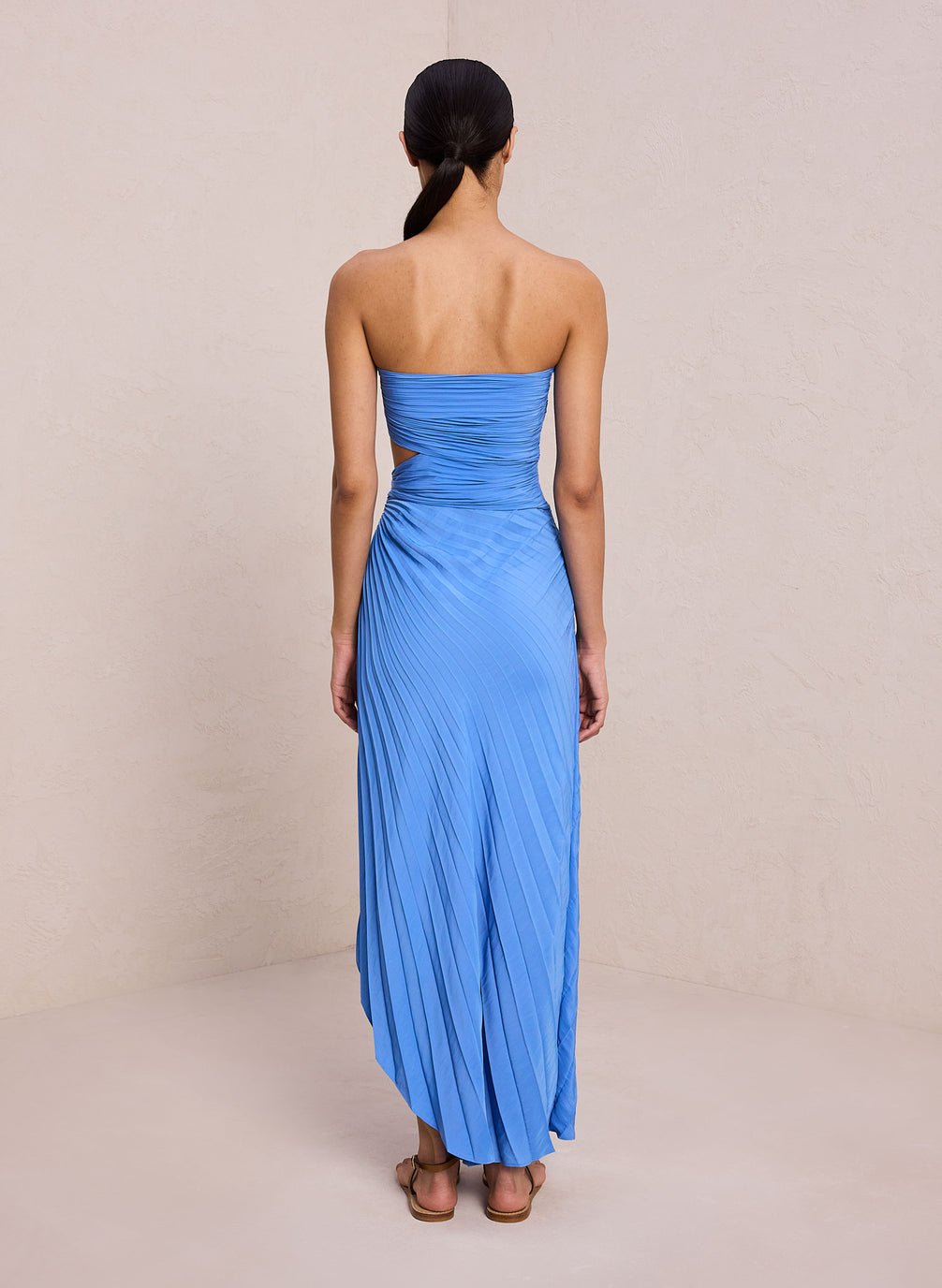 Andie Strapless Pleated Dress