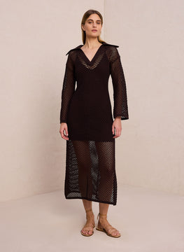 Freya Crochet Midi Dress