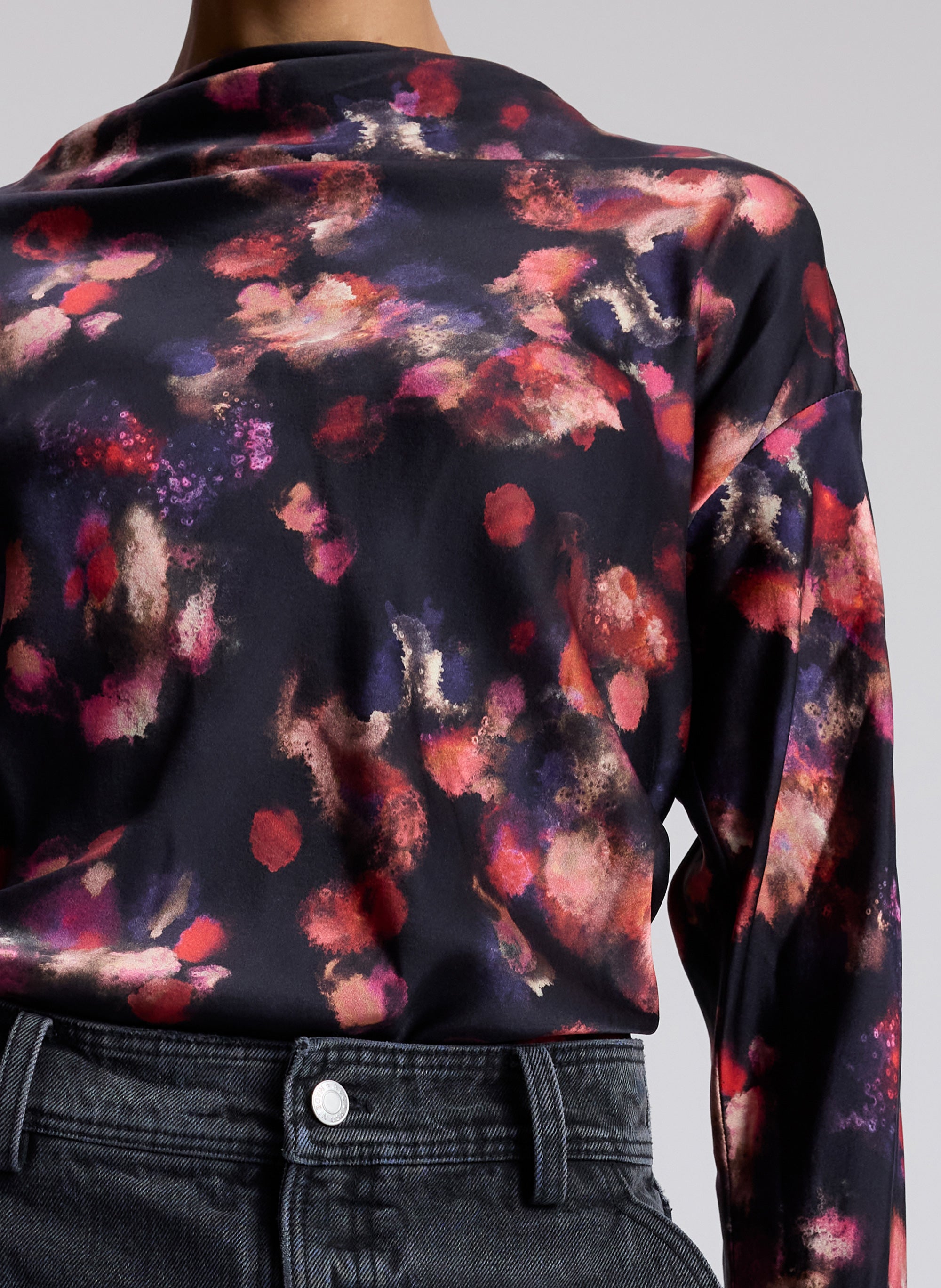 NWT A.L.C. Silk Floral Blouse Size orders 0