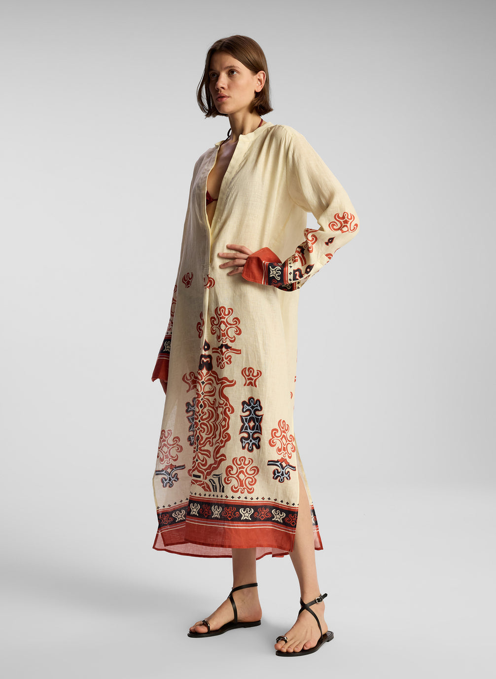 Kacey II Linen Coverup Dress