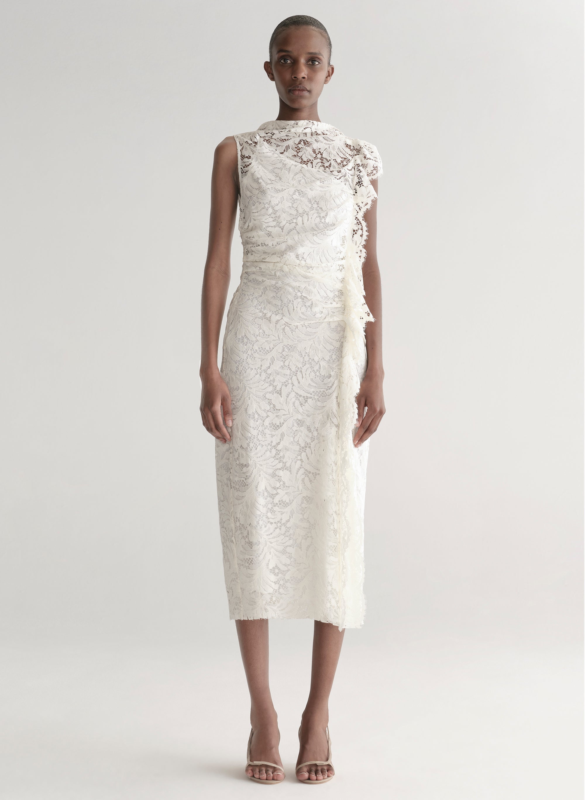 ＊美品＊ANDRESD side lace all in one dress side lace all in one dress