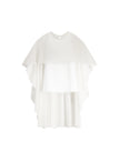 Adela Silk Chiffon Caped Top