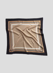 silk scarf with dot pattern