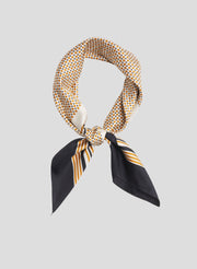 tied silk scarf