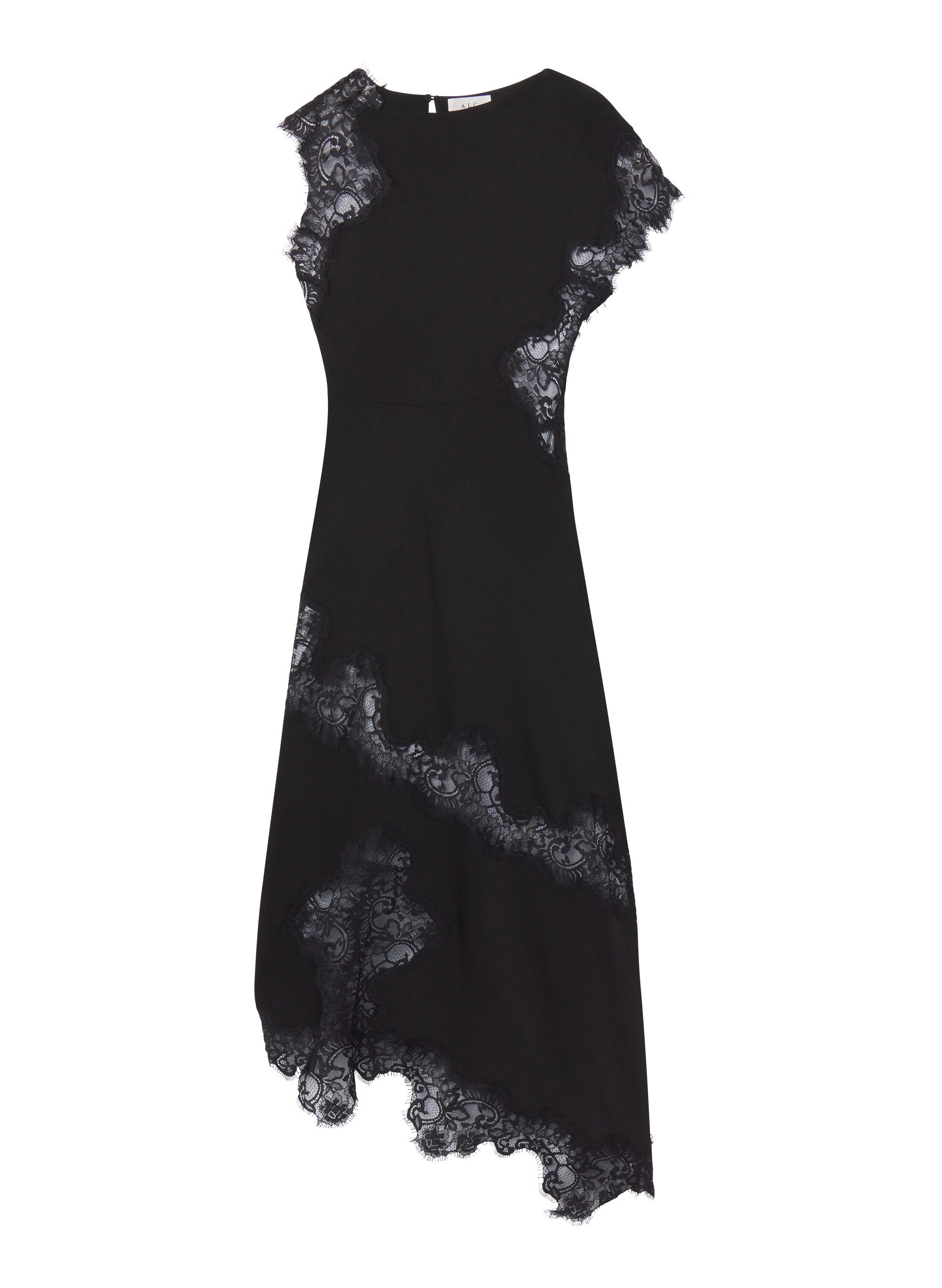 Alessia Textured Satin and Lace Maxi Dress | ALC LTD