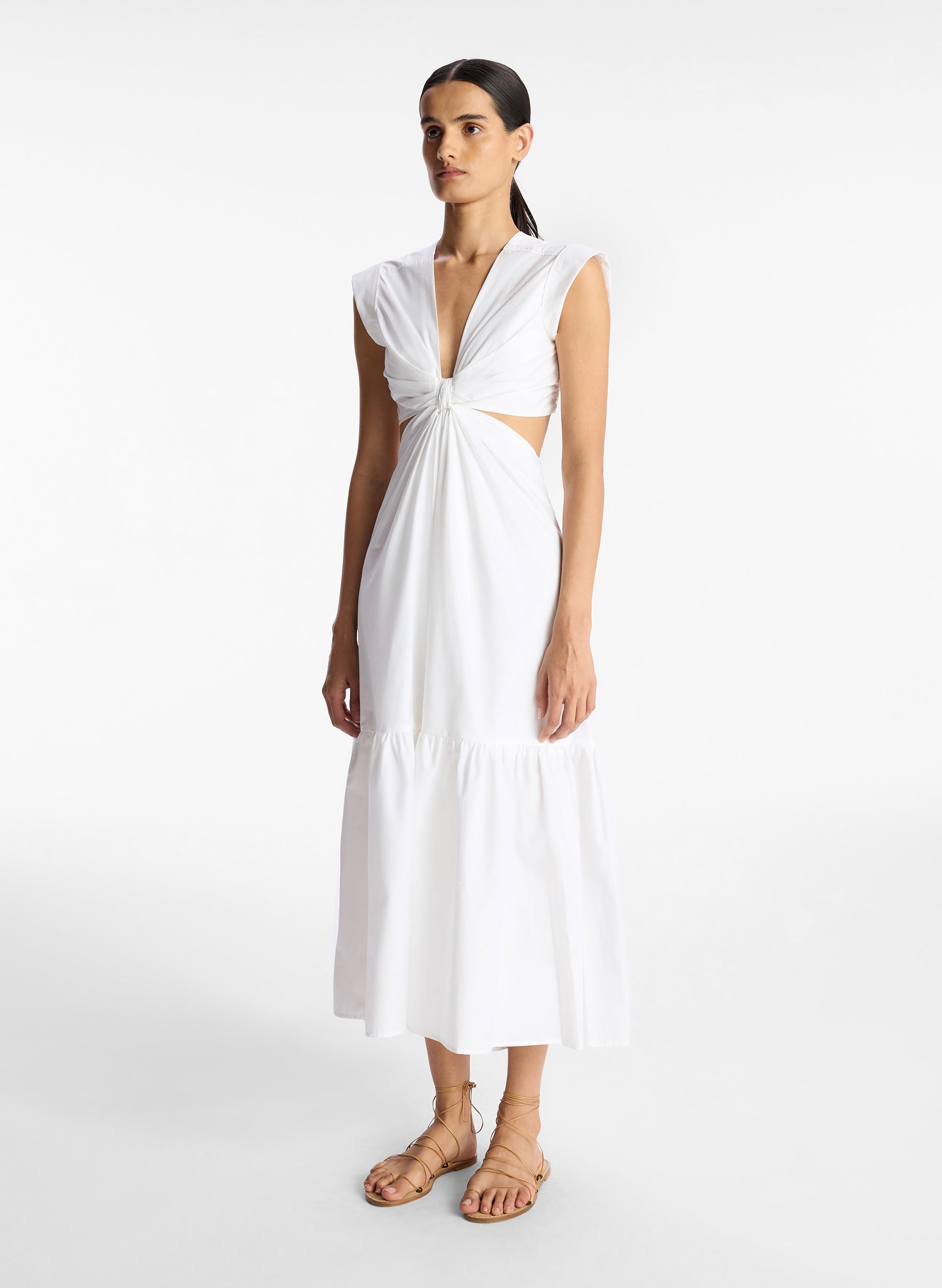Buy Fablestreet White Cotton A-Line Dress for Women Online @ Tata CLiQ