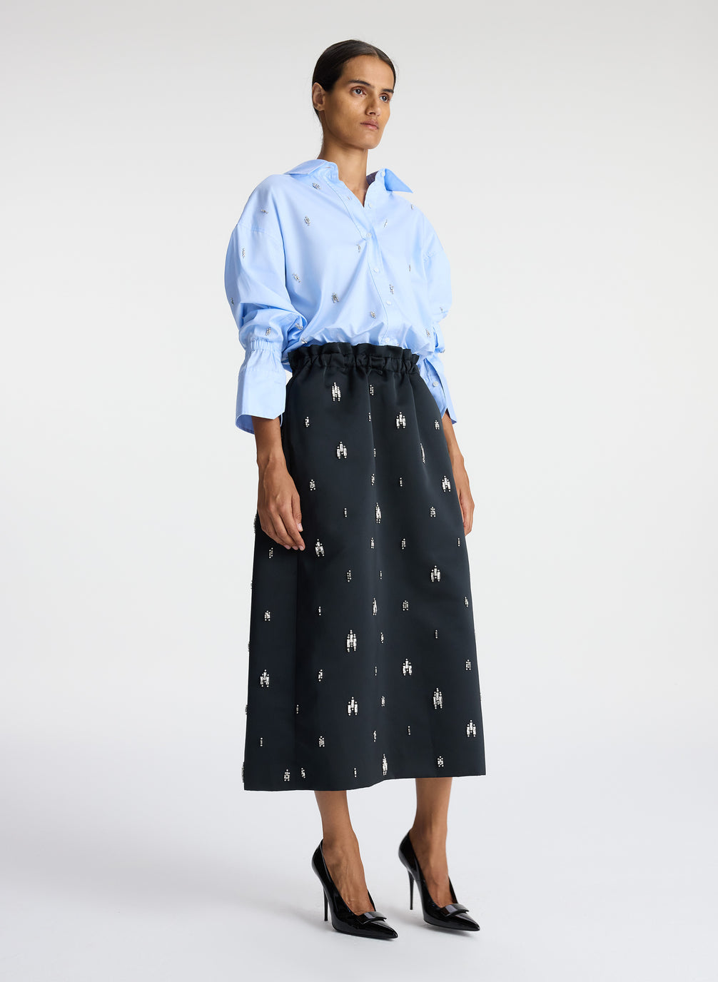 Alexia Embellished Midi Skirt