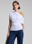 Alice Cotton One Shoulder Tee