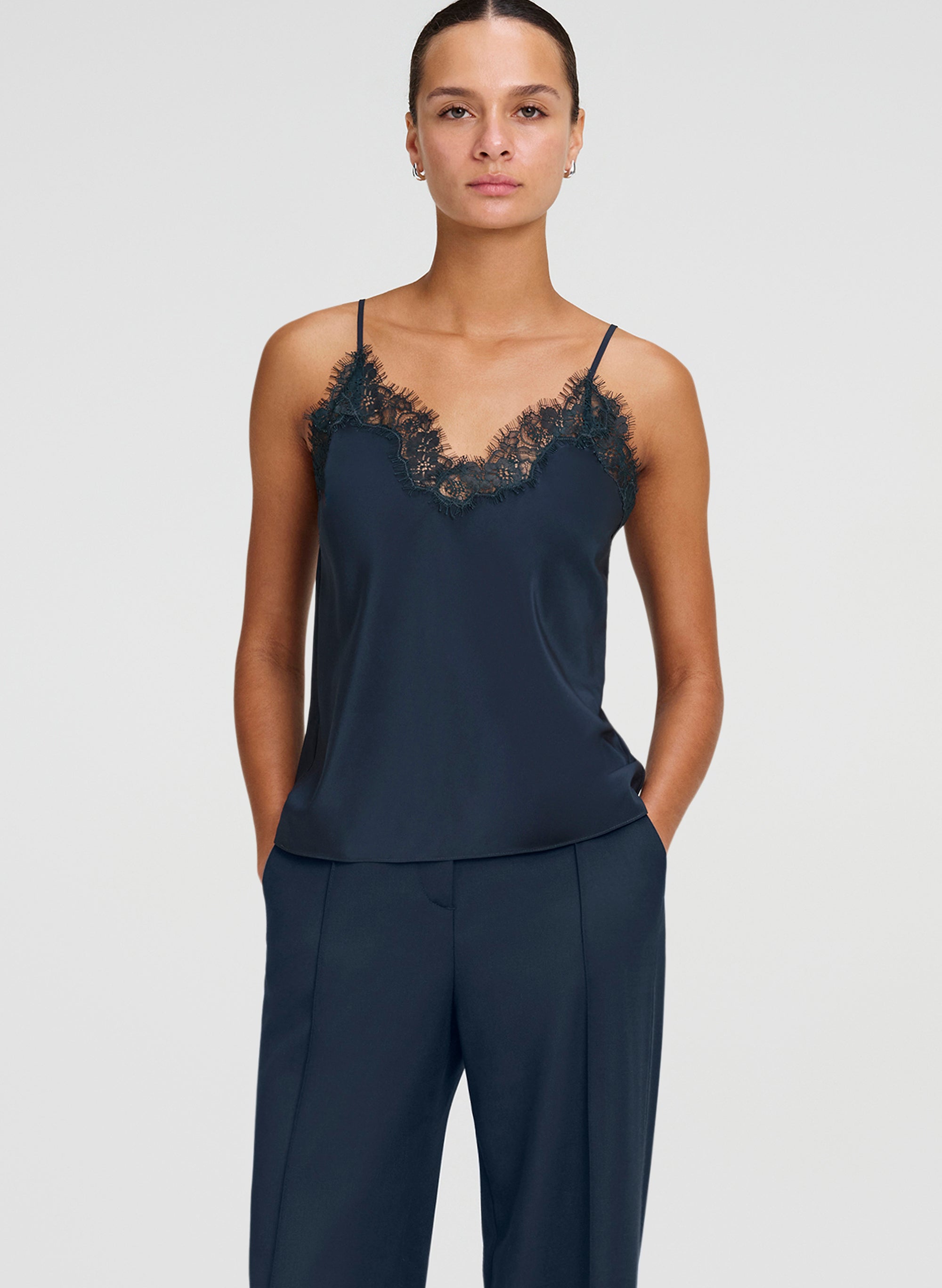 Annabelle Silk and Lace Camisole Top | ALC LTD