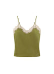 Annabelle Satin and Lace Camisole Top