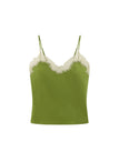 Annabelle Satin and Lace Camisole Top