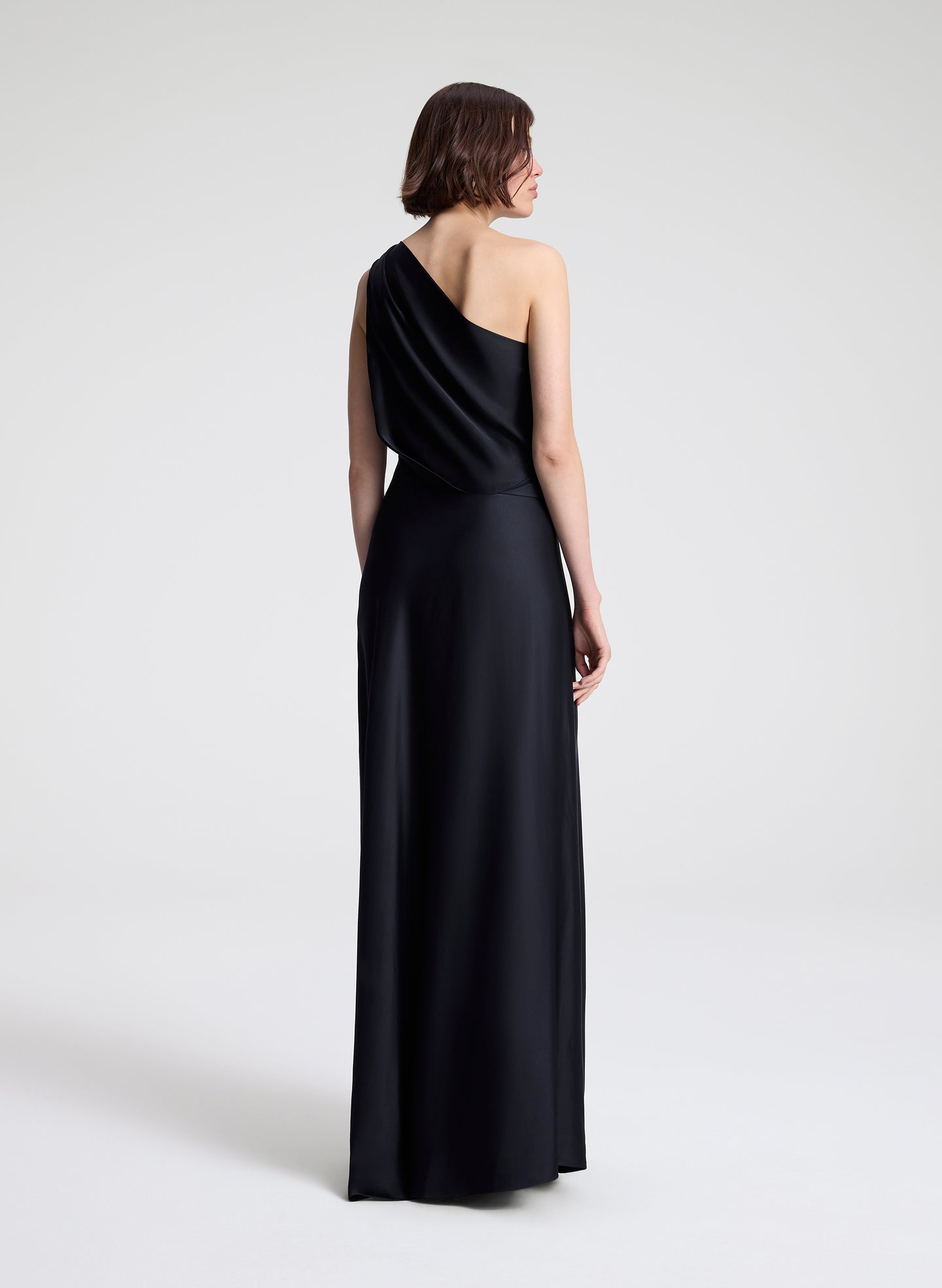 Aster Satin One Shoulder Gown | ALC LTD Aster Satin One Shoulder Gown | ALC LTD