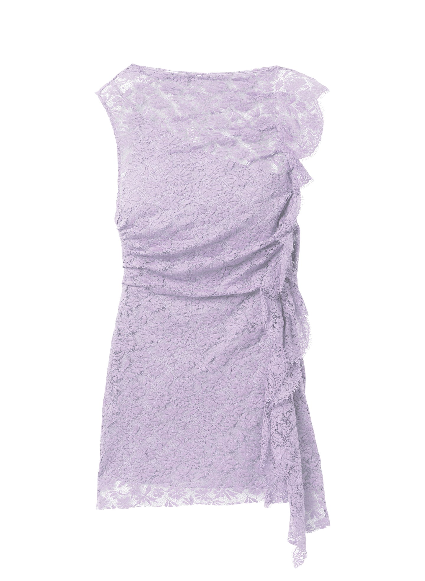 purple and grey dress Astra Lace Mini Dress