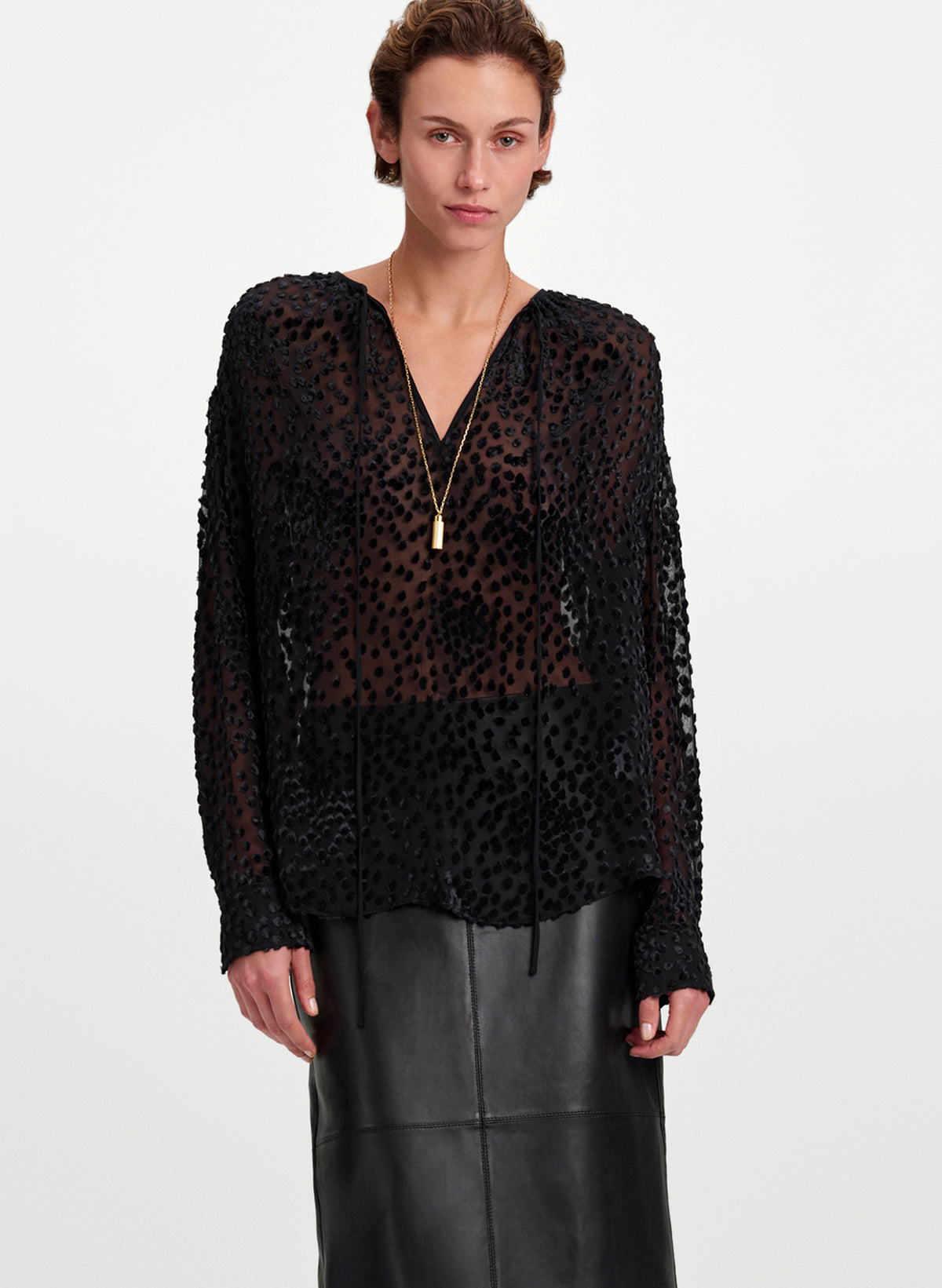Aurelia Silk Devoré Top