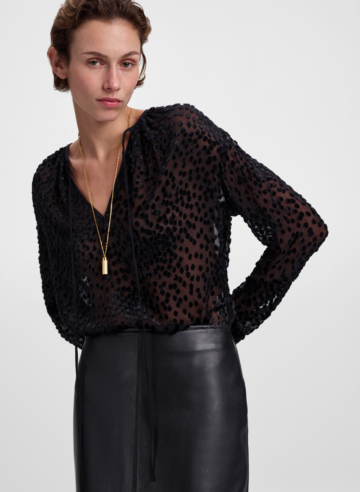 Aurelia Silk Devoré Top