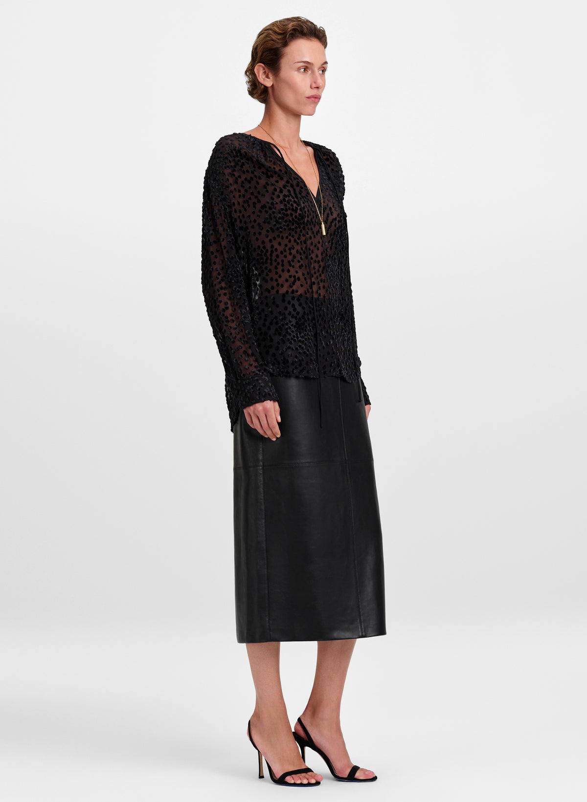 Aurelia Silk Devoré Top