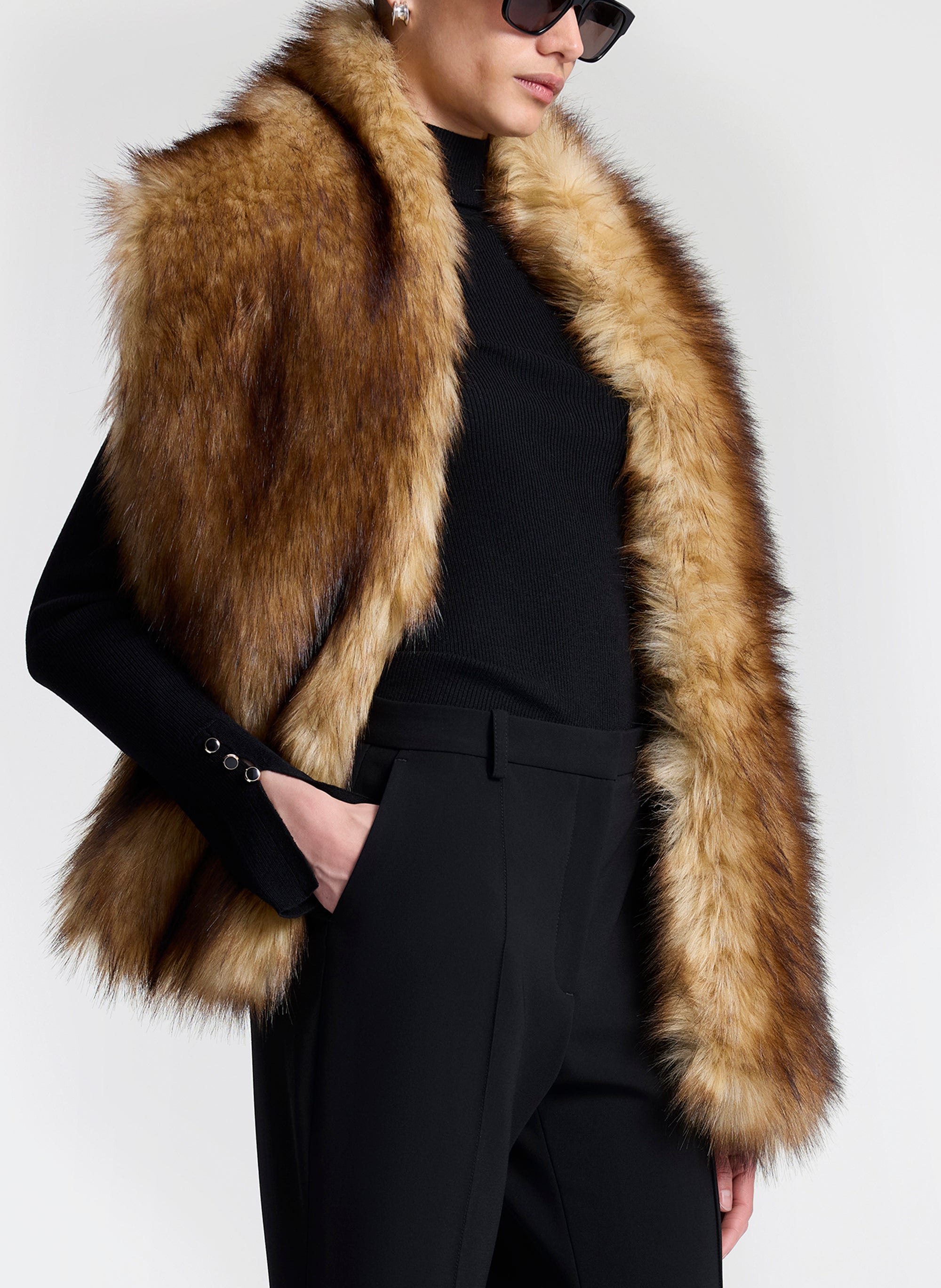 A.L.C. Ava Faux Fur Scarf | ALCltd.com