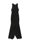Ayla Ruched Knit Midi Dress