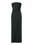 Bianca Strapless Pleated Maxi Dress