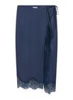 Bree Satin and Lace Midi Skirt