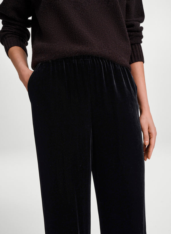 Camille Cropped Velvet Pant