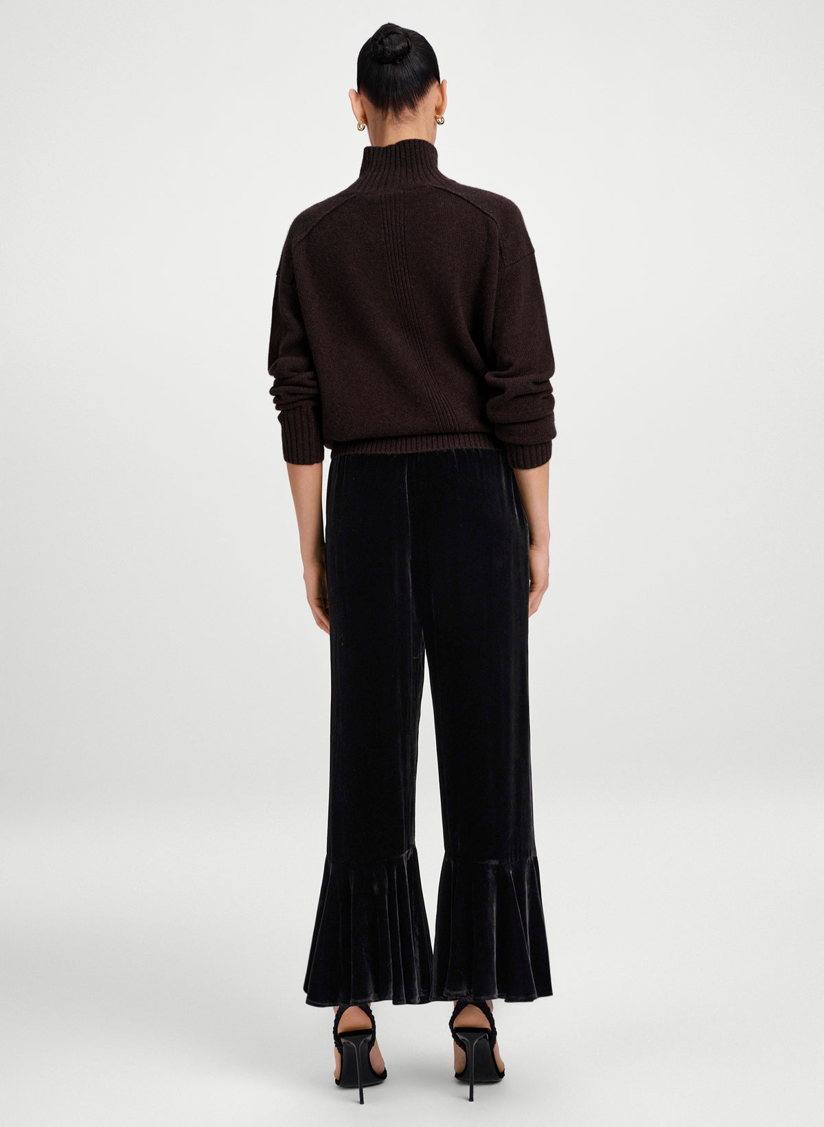 Camille Cropped Velvet Pant