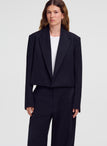 Cass Cropped Tailored Pinstripe Jacket