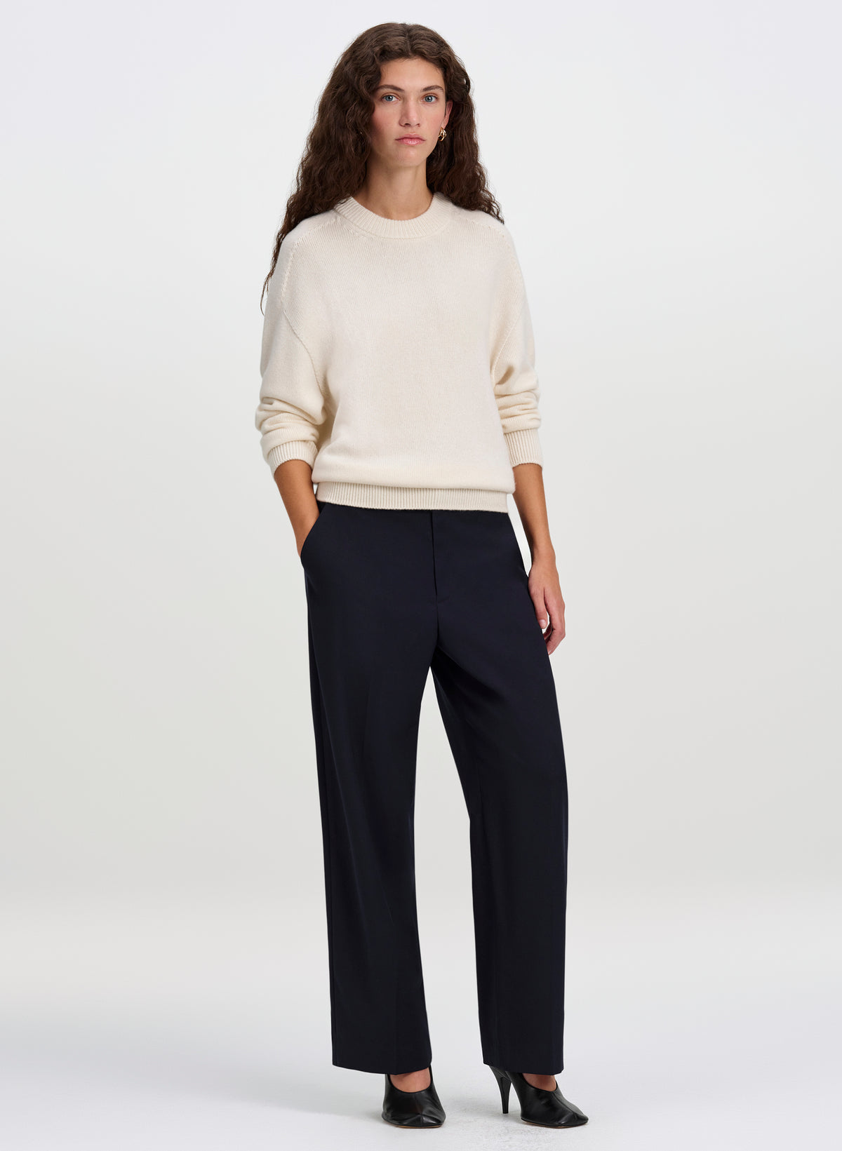 Charles Cashmere Crew Neck Sweater