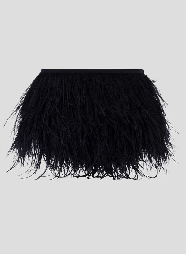 Clarisse Feather Clutch