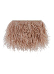 Clarisse Feather Clutch