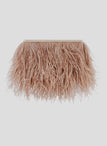 Clarisse Feather Clutch