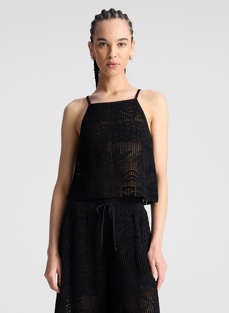 ALC Alden Crochet Knit Top