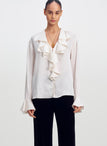 Colette Silk Jacquard Top
