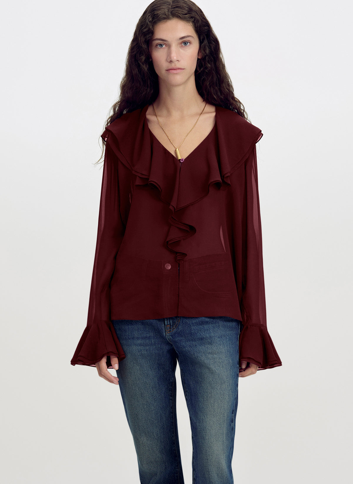 Colette Silk Chiffon Top