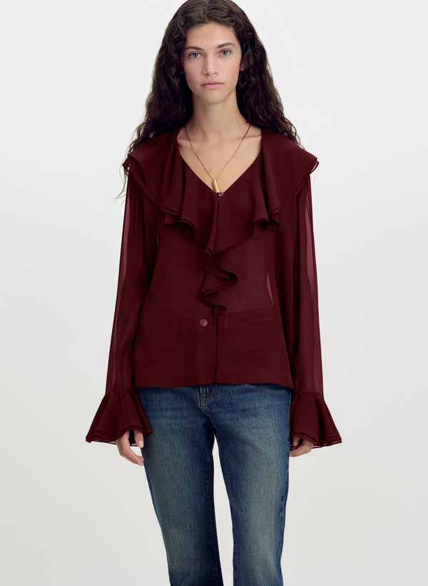 Colette Silk Chiffon Top