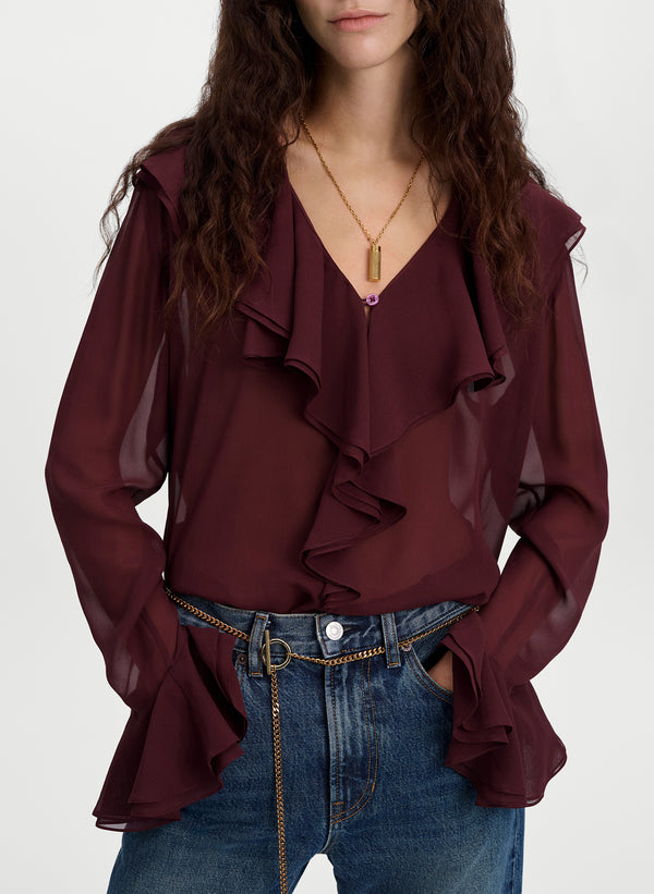Colette Silk Chiffon Top