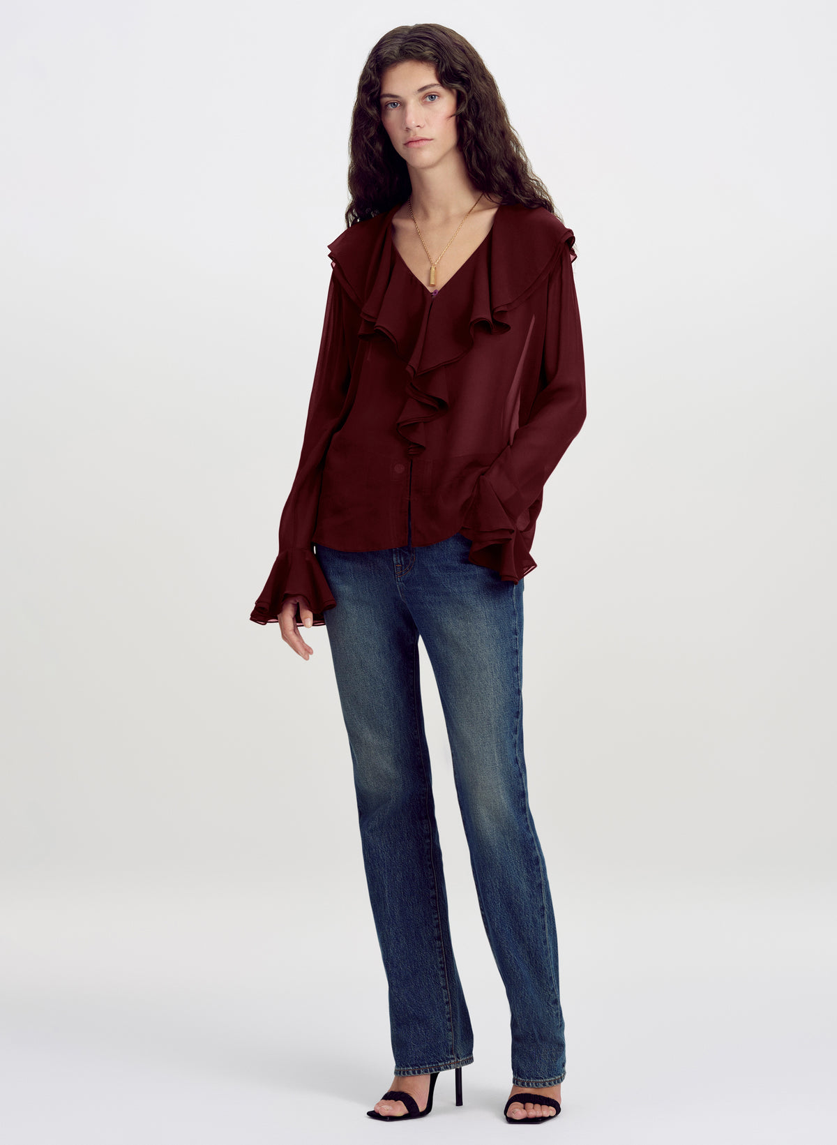 Colette Silk Chiffon Top